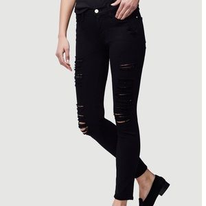 Frame Denim Le Skinny de Jeanne in Film Noir